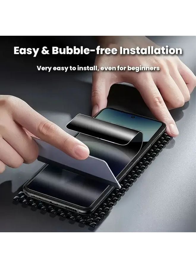 Privacy Hydrogel Film For Redmi Note 14 5G 4 Pack Anti Spy Screen Protector - Image 4